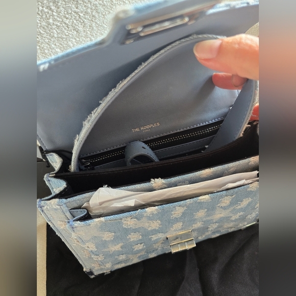 NEW! THE KOOPLES, Emily Star Denim Bag, Blue, MSRP $495 - Picture 9 of 11